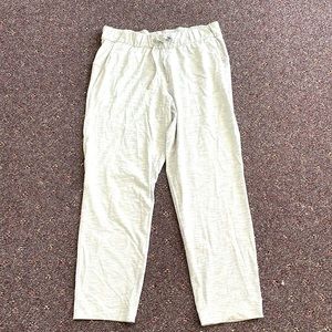Lululemon gray white stripe pants. Women’s size 10.